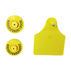 Tag auricolare RFID giallo con TPU e tag auricolare ICAR ISO11784/5 FDX-B
