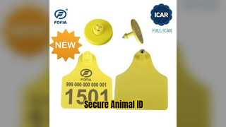 ICAR RFID Etichetta auricolare ID animale Allevamento Macellazione