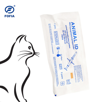 Microchip di tracciamento dell'identificazione degli animali da 134khz 2.12mm EM4305 LF Tag For Farm