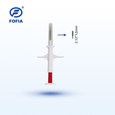 Etichetta animale del microchip del chip FDX-B dell'identificazione del bestiame con il sacchetto sterilizzato