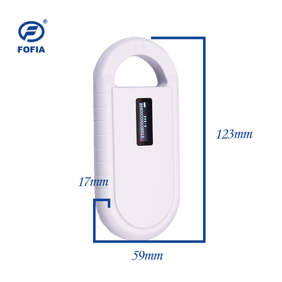 24 ore su 24, 7 giorni su 7 OLED Animal ID Microchip Scanner Reader 134.2KHz con lingua di funzionamento inglese