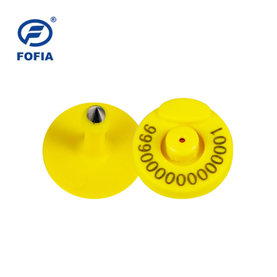 FOFIA RFID Tag auricolare elettronico Tag di tracciamento animale con termometro per bovini e pecore