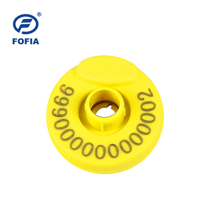 TPU Materiale RFID Tag auricolare per l'identificazione dei suini Chip europei con sicurezza dei dati unici