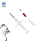 Tag FDX B per il microchip animale in borsa sterilizzata con 4 adesivi a codice a barre