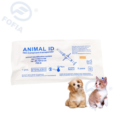 Microchip del risponditore di iso del cane RFID, numero d'inseguimento del microchip ICAR dell'animale domestico
