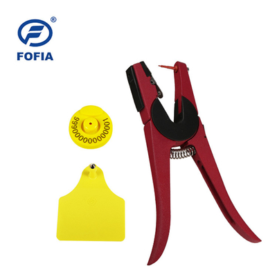 FOFIA RFID Tag auricolare elettronico Tag di tracciamento animale con termometro per bovini e pecore