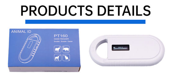 Lettore di microchip RFID per animali portatile Fofia PT160, plastica, 134,2 kHz, schermo OLED, batteria al litio USB, certificato CE, ISO, 5-10 cm