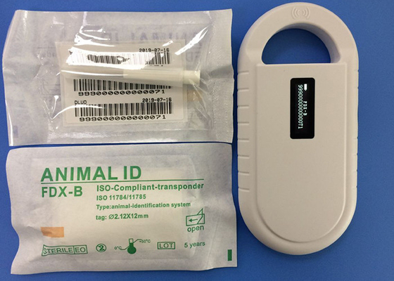 Autoadesivi del microchip 6 del risponditore di iso di RFID con i risponditori iniettabili riutilizzabili dell'iniettore 2.12*12mm