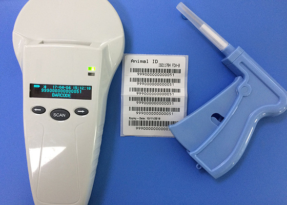 Analizzatore tenuto in mano del microchip dell'animale RFID con Bluetooth e USB Suport