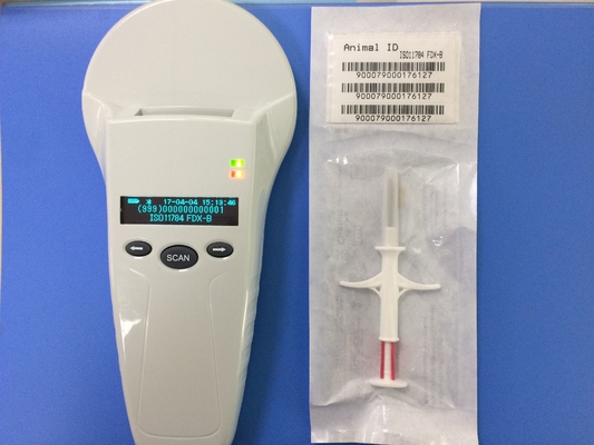 Analizzatore del microchip di norma ISO RFID a tre pulsanti con un'archiviazione di dati di 7000 annotazioni