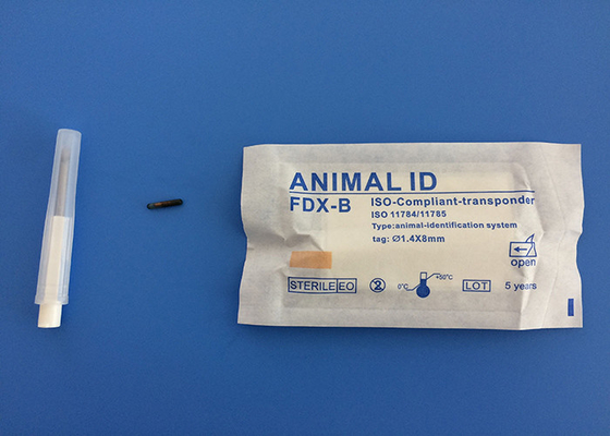 Cifre animali per l'etichetta di vetro, colore blu del microchip 15 del risponditore di iso IP67