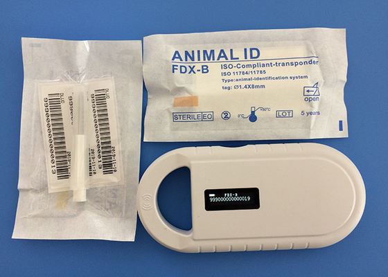 Microchip riutilizzabile 1.4*8mm del risponditore di iso di Rfid con frequenza 134.2KHz