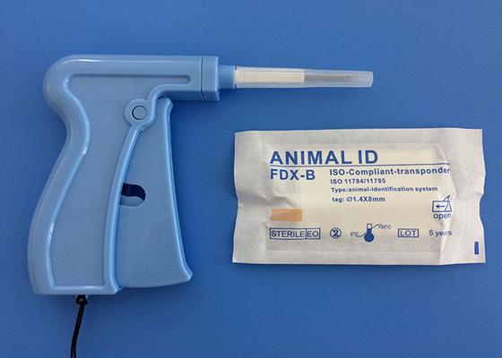 Microchip 1.4*8mm del risponditore di iso di identificazione dell'animale di RFID con il codice a barre di 3 autoadesivi
