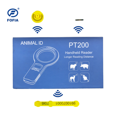 Scanner di microchip per animali bianco OLED 24/7 con lettore RFID incorporato