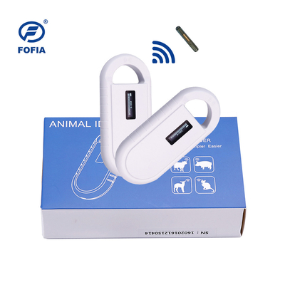 Scanner di microchip per animali bianco OLED 24/7 con lettore RFID incorporato