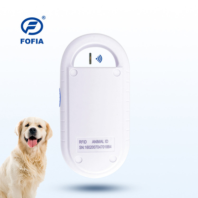 Scanner a microchip USB bianco per animali 6 cm 134,2 kHz senza archiviazione dati per cani lettore RFID per animali