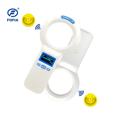 Scanner a microchip RFID alimentato da USB con 3 AA e sistema di orologio manuale integrato