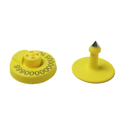 134.2 Khz Easy Yellow Electronic Ear Tags per bovini
