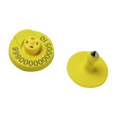 134.2MHz Chip personalizzato RFID Animal Ear Tag per animali da allevamento suini pecore bovini