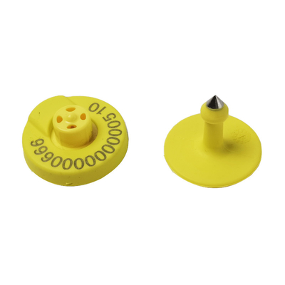 134.2MHz Chip personalizzato RFID Animal Ear Tag per animali da allevamento suini pecore bovini