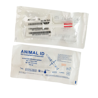 Tag microchip impiantabile per il tracciamento degli animali EO universale sterilizzato Numero a 15 cifre