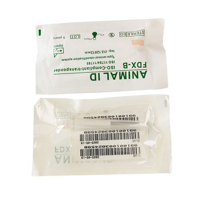 ISO11784/5 FDX-B 134.2KHz Microchip impiantabile per l'identificazione degli animali con tag in bioglass da 2,12*12 mm