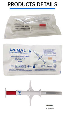 Fofia 2026 Vendita a caldo RFID 134,2 kHz Animal ID Microchip integrato Tipo etichetta auricolare ZS009 impermeabile per l'iniezione di animali domestici