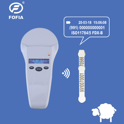 PT580 Scanner portatile con microchip per animali per la lettura di tag ISO11784 FDX-B ID64 e HDX