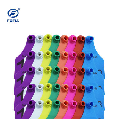 Tag auricolare RFID con design visivo Supporto alla stampa laser 134,2 Khz Giallo o altro Garanzia di alta soddisfazione del cliente