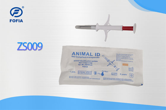 Fofia 2026 Vendita a caldo RFID 134,2 kHz Animal ID Microchip integrato Tipo etichetta auricolare ZS009 impermeabile per l'iniezione di animali domestici