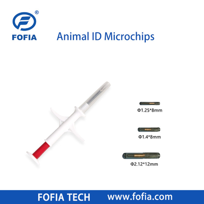 Microchip impiantabile su cavalli 134.2khz Rfid Chip animale Pet Id Microchip iniettabile per animali con siringa