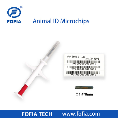 20 anni di prestazioni Rfid Chip Animal Pet Id Microchips iniettabili per animali con siringa