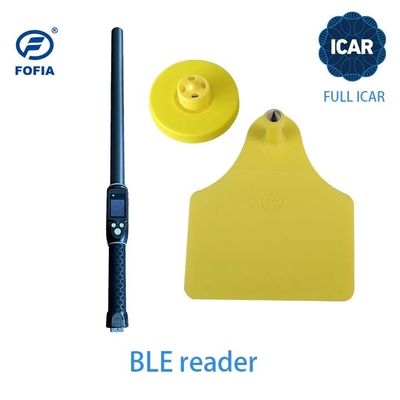 FULL ICAR ET908 Tag d'orecchio circolare per l'identificazione degli animali con supporto per lettori BLE ISO11784/5 Codice ICAR non condiviso