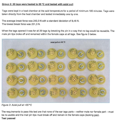 Supporto lettore BLE per il tracciamento degli animali TAG auricolari elettronici ICAR COMPLETI In TPU Giallo
