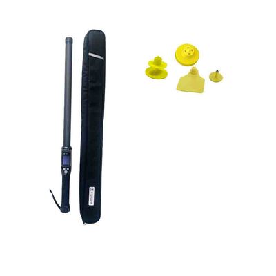 Lettore professionale di stick tag RFID per bestiame a lunga distanza PT290 con memorizzazione dati display OLED per lettura chip ID UHF / LF