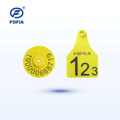 RFID Visual Tag Mini/Medio/Grande Formato Per Gestione Animali Supporto Stampa Laser 134.2 Khz Giallo O Altro Colore