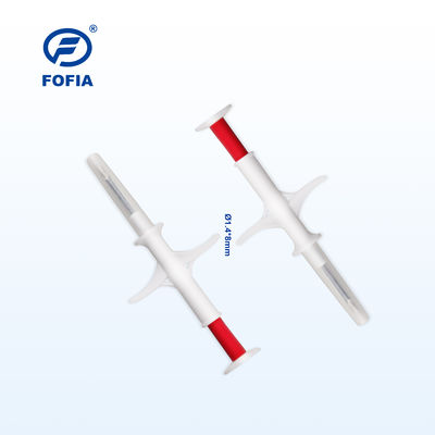 Certificato ICAR FOFIA ZS007 RFID 134.2kHz Animal Microchip con FDX/EM4305 Chip IP67 impermeabile per il bestiame e gli imballaggi in plastica iniettabile per animali domestici