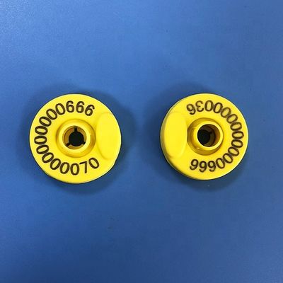 ISO 11784/11785 Certified Electronic Ear Tag with 100,000 Write Cycles and Self-locking Plastic Pin for Livestock Tracking