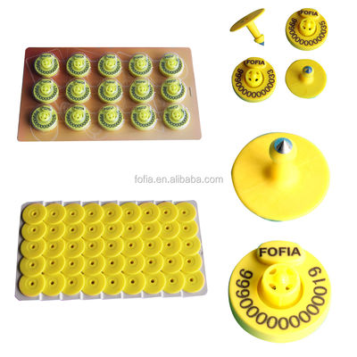 Laser Printing Electronic Ear Tags for Swine with ISO 11784/11785 Compliance and Self-locking Plastic Pin