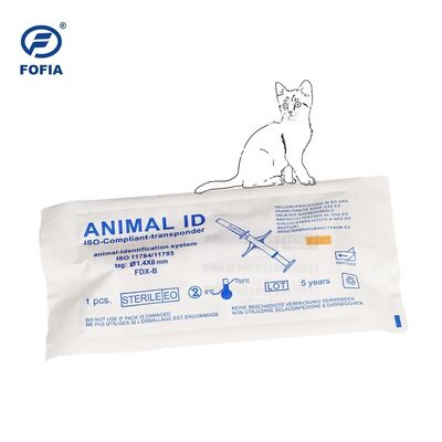 RFID Communication Interface Animal Tracking Microchip European Glasstag Providing 10cm Read Range Suitable for Dogs