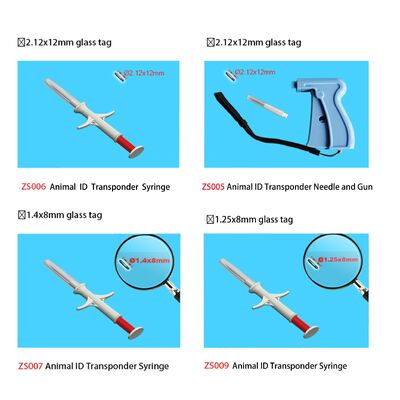 Materiale per iniezione PP Nano chip cani da compagnia gatto 125mm RFID Glass Tag 7mm 1342KHz ISO117845 FDXB Microchip con standard IP67