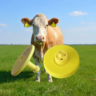 134.2kHz ISO11784/5 FDX-B Etichetta elettronica auricolare con tensione di 350N per l'identificazione del bestiame