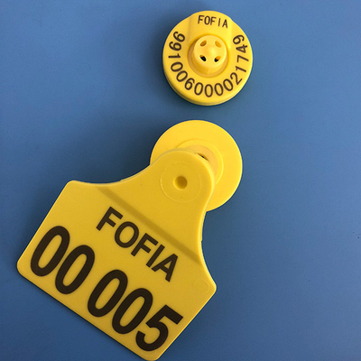 Marchi auricolari elettronici impermeabili Rfid ISO11784 animale 50pcs