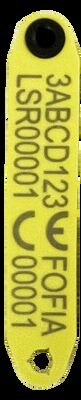 RFID resistente alle alte temperature, anti-discarico, tag elettronica integrata per le pecore con materiale TPU e chip RFID incorporato