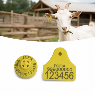4.0g Tag orecchie di pecora Frequenza 134.2KHz Perfetto per tag orecchie di capra che fornisce una chiara identificazione e tracciamento