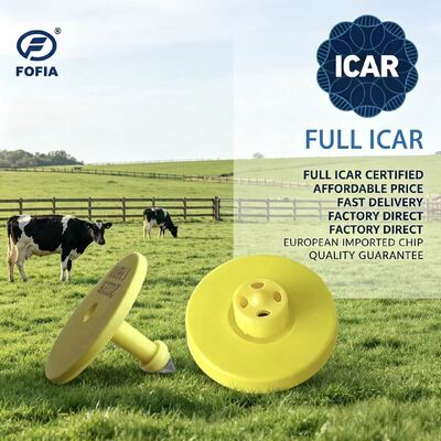 Marchi auricolari elettronici Design in TPU durevole certificato ICAR per il monitoraggio del bestiame e sistemi completi di gestione del bestiame