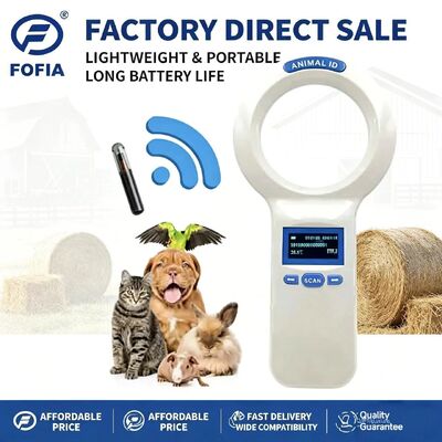 Ricaricabile con batteria al litio, scanner RFID a microchip che semplifica il processo di identificazione
