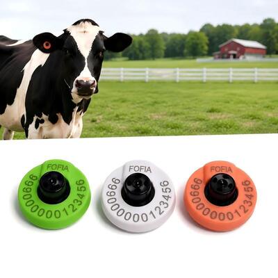 Tag auricolare elettronico durevole per la gestione del bestiame Sistema di identificazione e tracciamento del bestiame a sostegno delle operazioni agricole