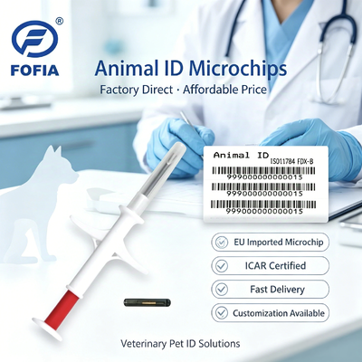 Microchip impiantabile sterilizzato ICAR con ISO11784/5 FDX-B per l'identificazione degli animali