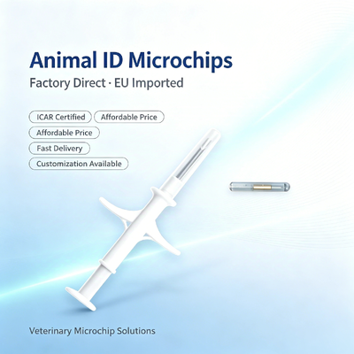 Certificato ICAR Una nuova generazione di microchip di identificazione impiantabile sterilizzato 2-in-1 per tutti i tipi di animali ZS006